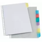 Viquel 8-Tab Perforated Polypropylene Divider Folder
