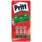 Pritt bâton de colle, 11 g, 3 pièces sous blister