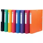 Exacompta Elastobo Cartobox rug van 4 cm, geassorteerde kleuren