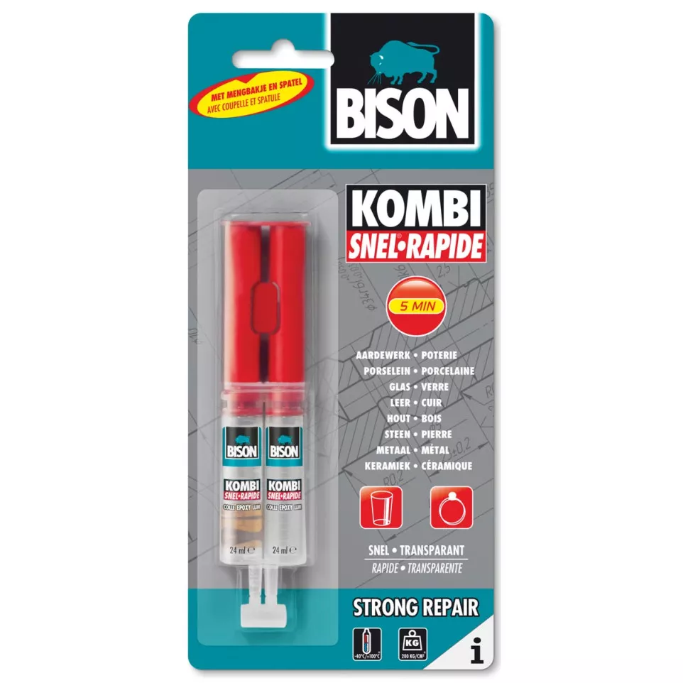 Bison kombi Snel 2-componentenlijm