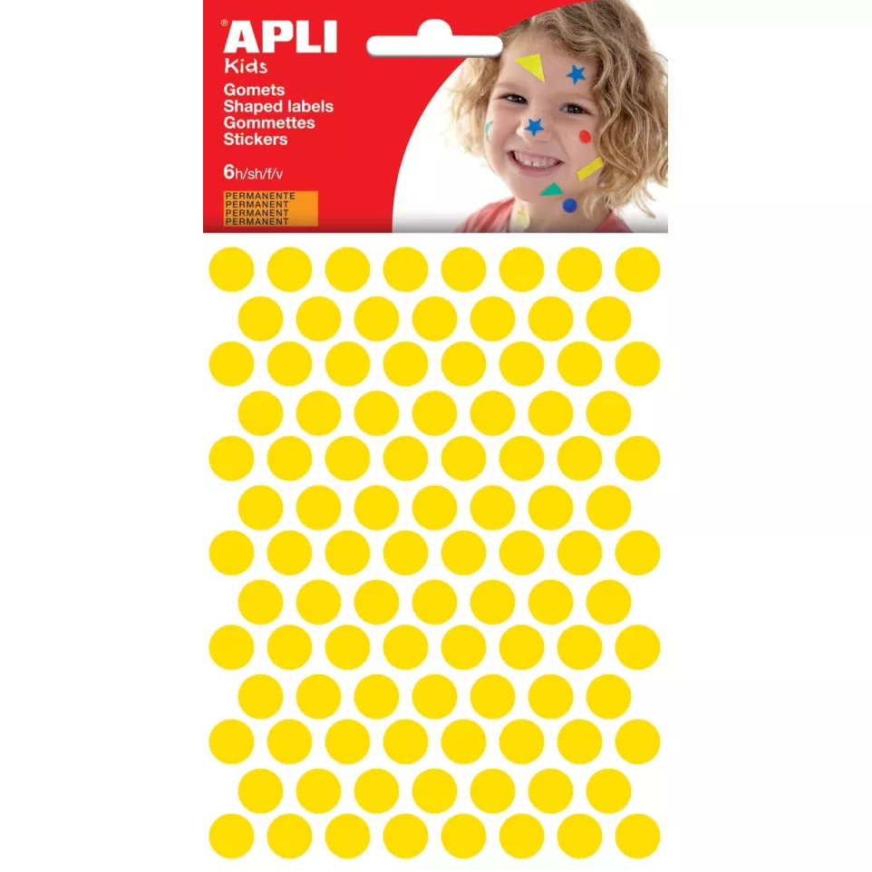 APLI Kids stickers, round, 10.5 mm...