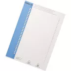 Elba ruiterstrook type 9, vel met 31 etiketten, blauw