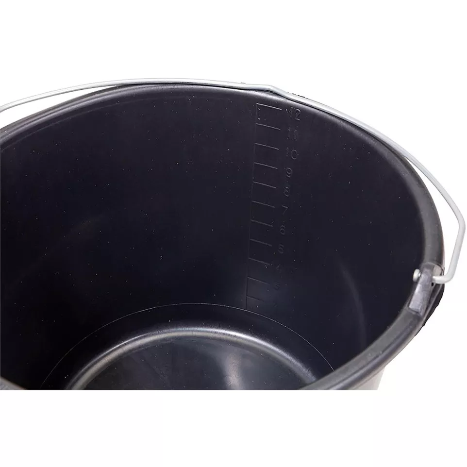 Seau, 12 litres, noir