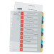 Leitz Cosy intercalaires, ft A4, perforation 11 trous, PP, couleurs assorties, set 1-10