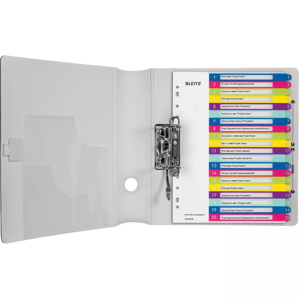 Leitz WOW printbare index, 20 tabs