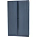 Bisley tambour door cupboard 198 x 120 x 43 cm with 4 shelves anthracite