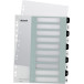 Leitz WOW printable dividers, 10 tabs, black and white