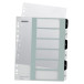 Leitz WOW Printable Dividers, 6 Tabs, Black and White