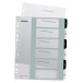 Leitz WOW Printable Dividers, 6 Tabs, Black and White