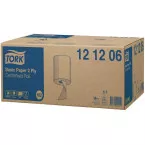 Tork papier de nettoyage Centerfeed, 2 plis, système M2, paquet de 6 rouleaux