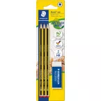 Set of 3 Noris Pencils and 1 Noris Eraser