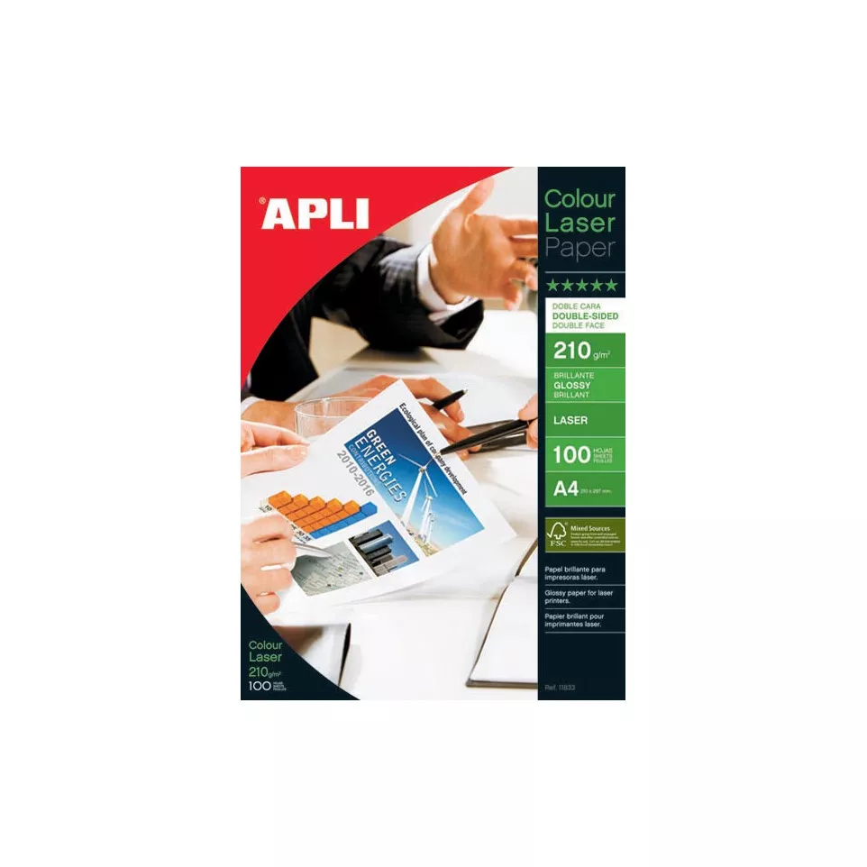 Apli Colour Laser Photo Paper A4...