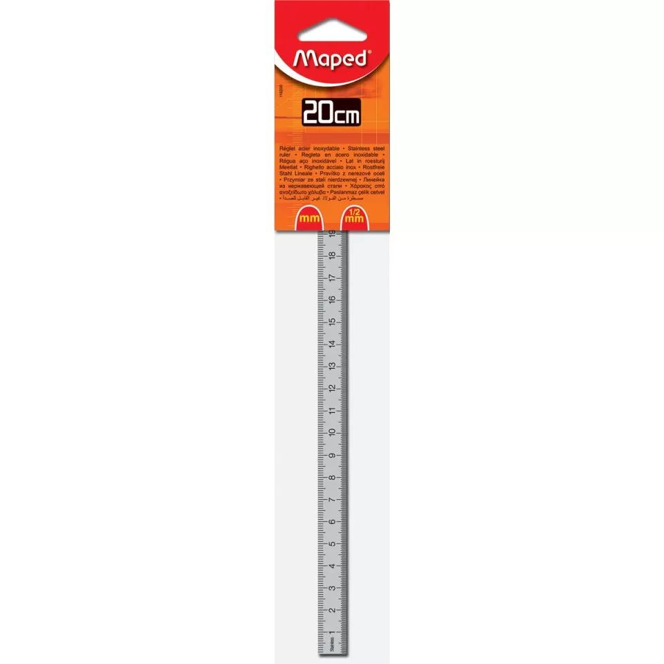 Maped Steel Ruler Double-Sided...