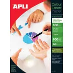 Apli Photo Paper Colour Laser A4, 160 gsm, pack of 100 sheets