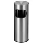 Eko Trash Bin and Ashtray with Galvanized Interior