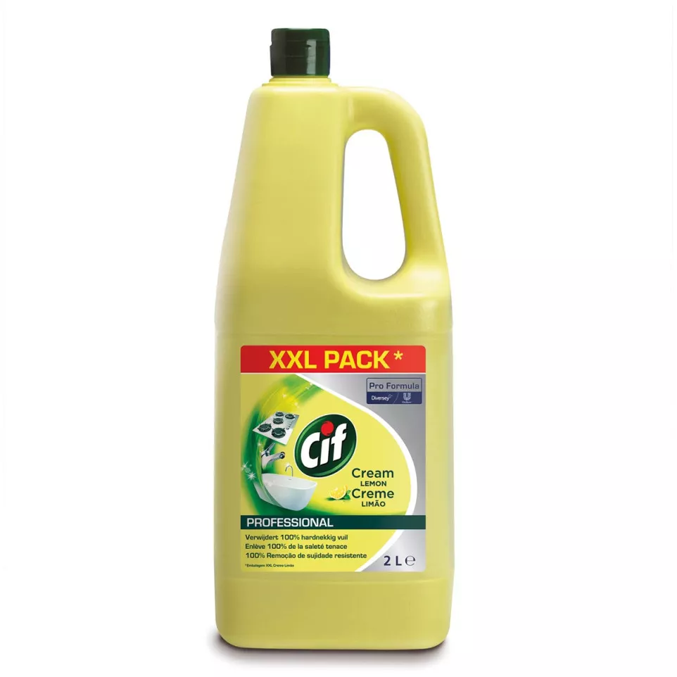 Cif Cream Cleaner Lemon, 2 L Bottle