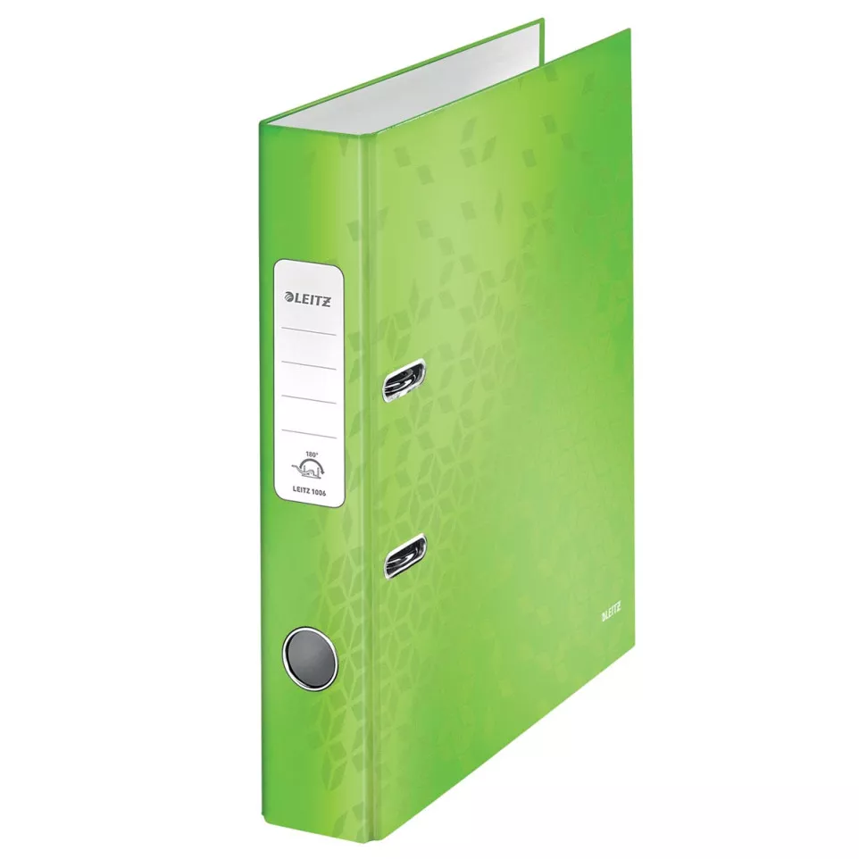 Leitz WOW ordner groen, rug van 5,2 cm