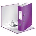 Leitz WOW Lever Arch File, Purple, Spine Width 8.5 cm