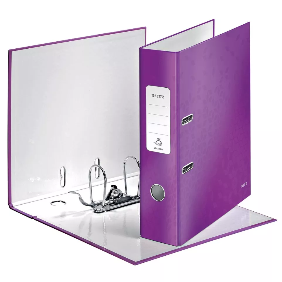 Leitz WOW Lever Arch File, Purple,...