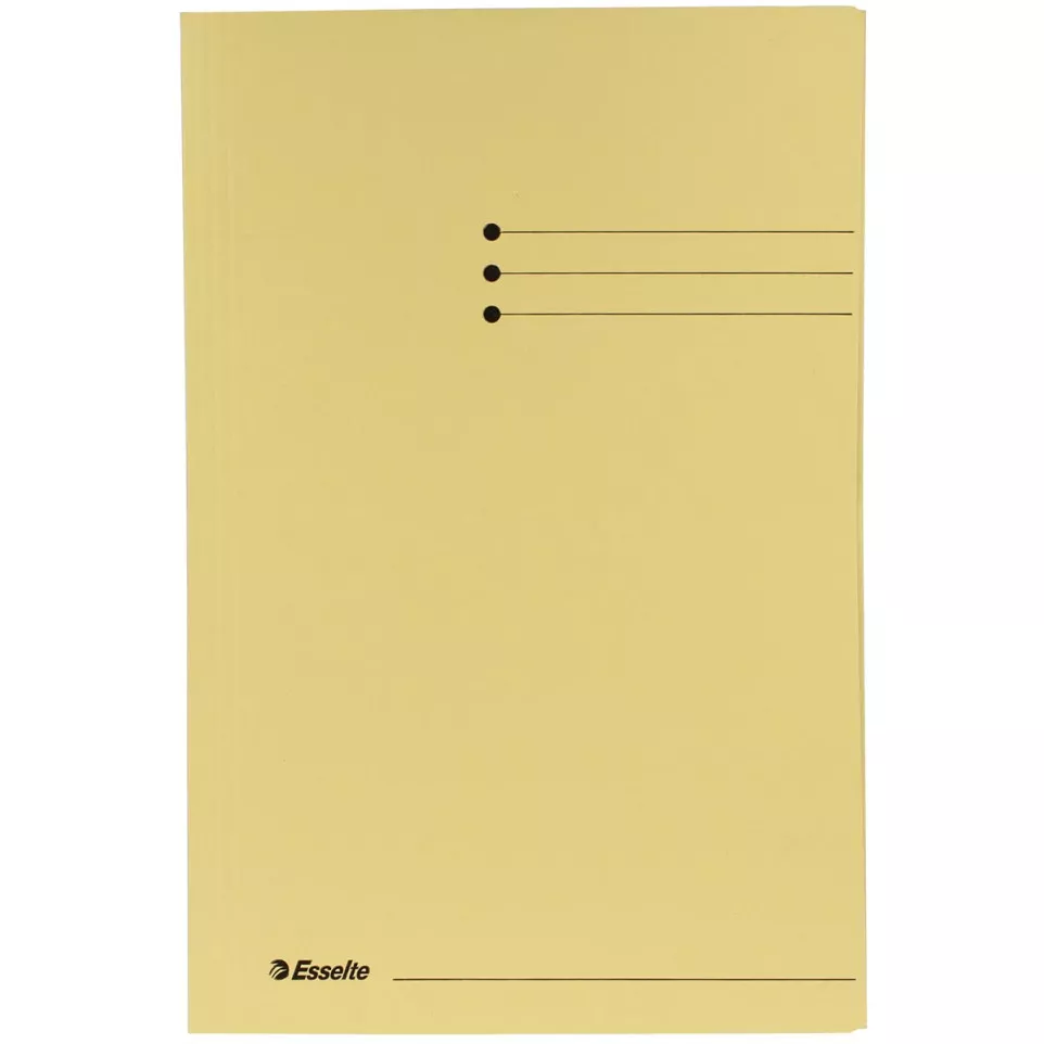 Esselte dossiermap geel, ft folio