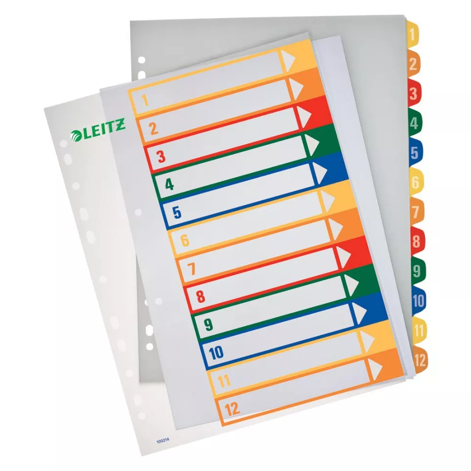 Leitz Printable Dividers 12 Tabs