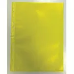 Bronyl Pochette perforée, jaune, paquet de 50