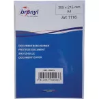 Bronyl transparent PVC U-shaped sleeve 180 microns A4