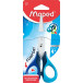 Maped ciseaux Sensoft, ft 13 cm, droite, bouts rond, inox, couleurs assorties, blister de 1 pièce