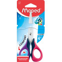 Maped ciseaux Sensoft, ft 13 cm, droite, bouts rond, inox, couleurs assorties, blister de 1 pièce