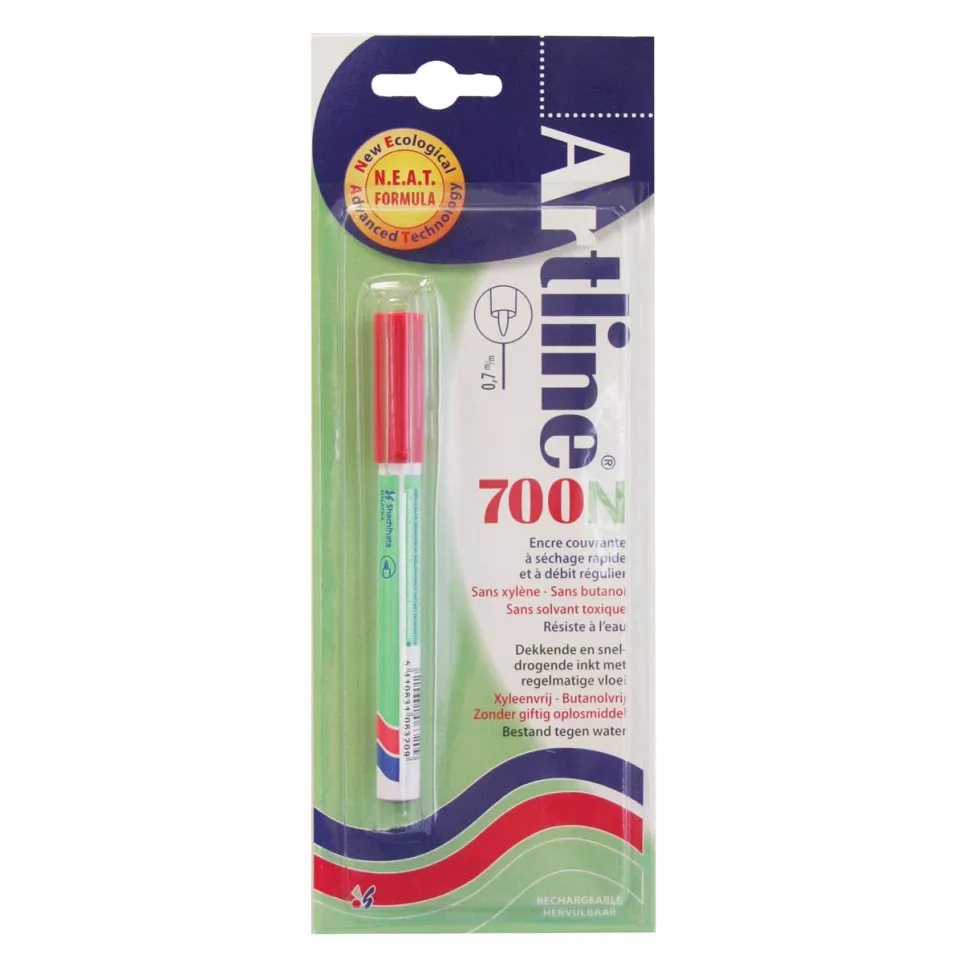 Permanent marker Artline 700N rood,...