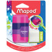 Maped taille-crayon + gomme Connect Soft Touch, sur blister