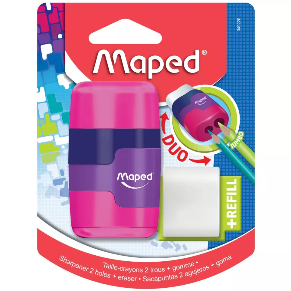 Maped taille-crayon + gomme Connect...