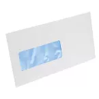 Gallery enveloppen ft 114 x 229 mm, venster links, stripsluiting, doos van 500 stuks