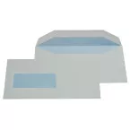 Gallery enveloppen ft 114 x 229 mm, met venster links (ft 40 x 110 mm), gegomd, doos van 500 stuks
