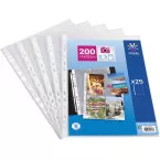 Viquel pochette perforée pour photos, paquet de 25 pièces