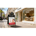 A-Board Elegant Steel with Logo Panel 50 x 70