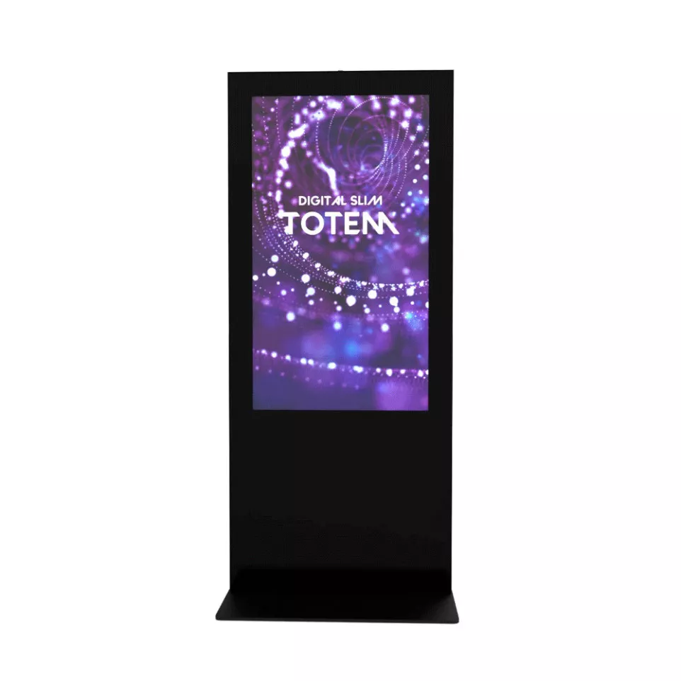 Digitale Totem Slim Zwart Met 55"...