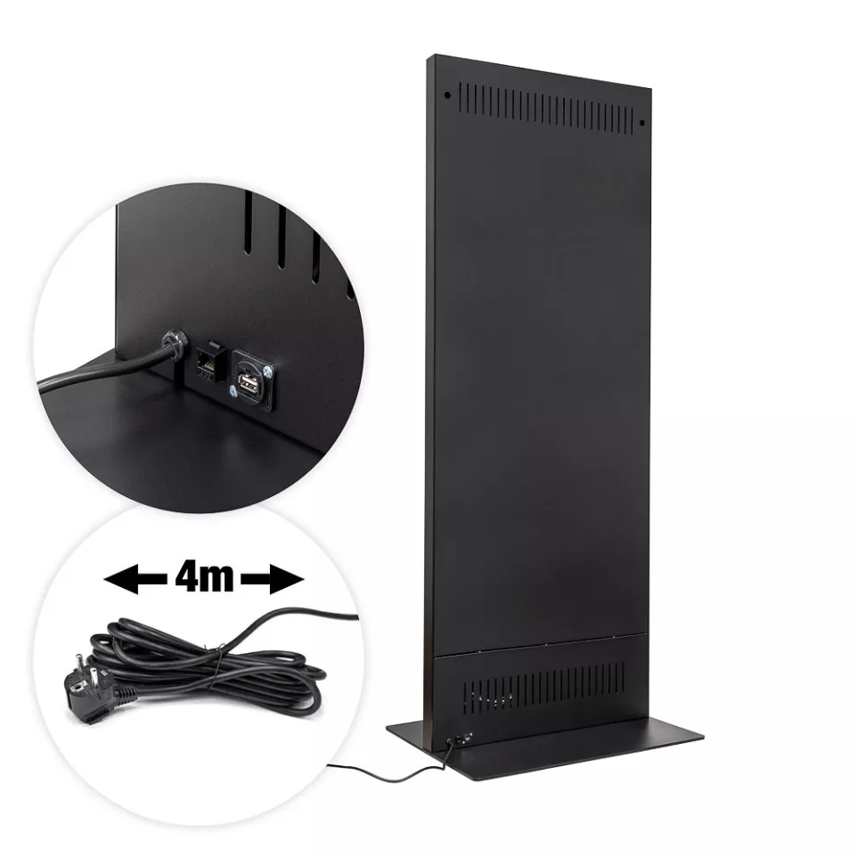 Digital Slim Totem Black With 50"...