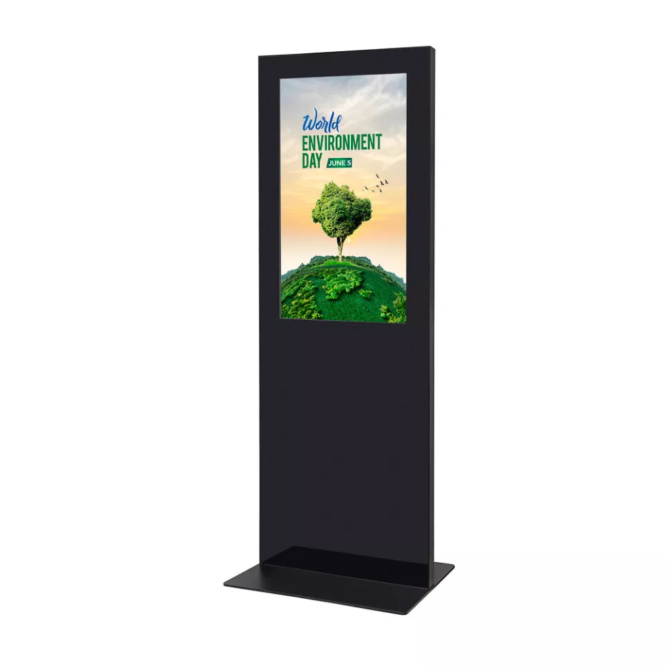 Digitale Totem Slim Zwart Met 43"...