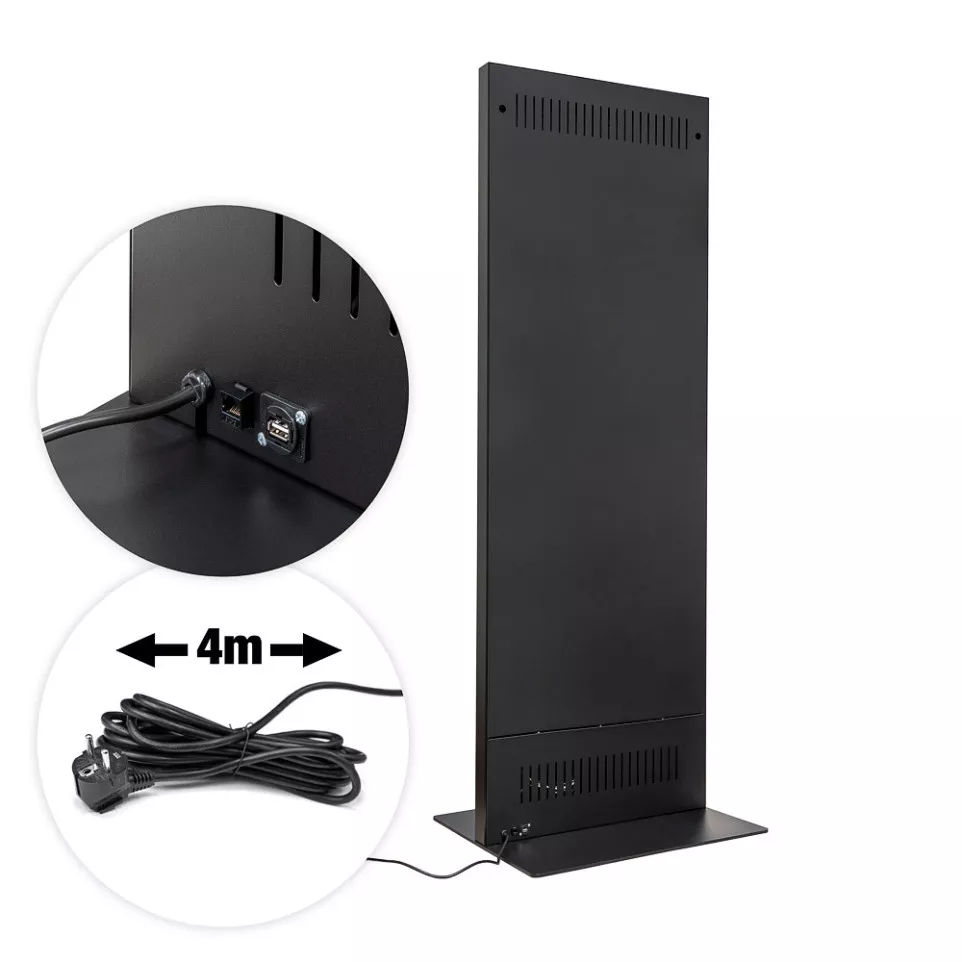 Digital Slim Totem Black With 43"...