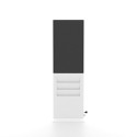 Smart Line Digital Totem Rack 6 x A4 With 43" Samsung Screen And Touchscreen White