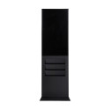 Smart Line Digital Totem Rack 6 x A4 With 43" Samsung Screen And Touchscreen Black