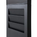 Digitale Smart Line Totem Rack 6 x A4 Met 43" Samsung Scherm Met Touchscreen Zwart