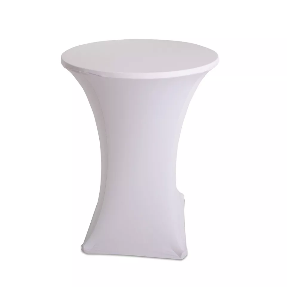Table Cover Standing Ronde Wit