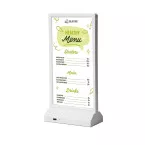 LED T Stand - A4 1/3 Portrait White