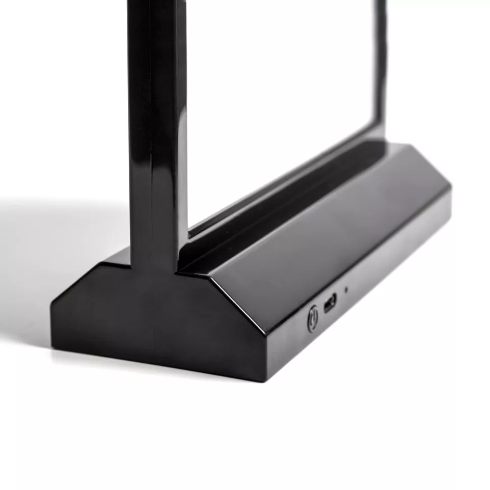 LED T Stand - A4 1/3 Portrait Black