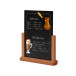Natura Table Top Chalk Board Light Brown A5