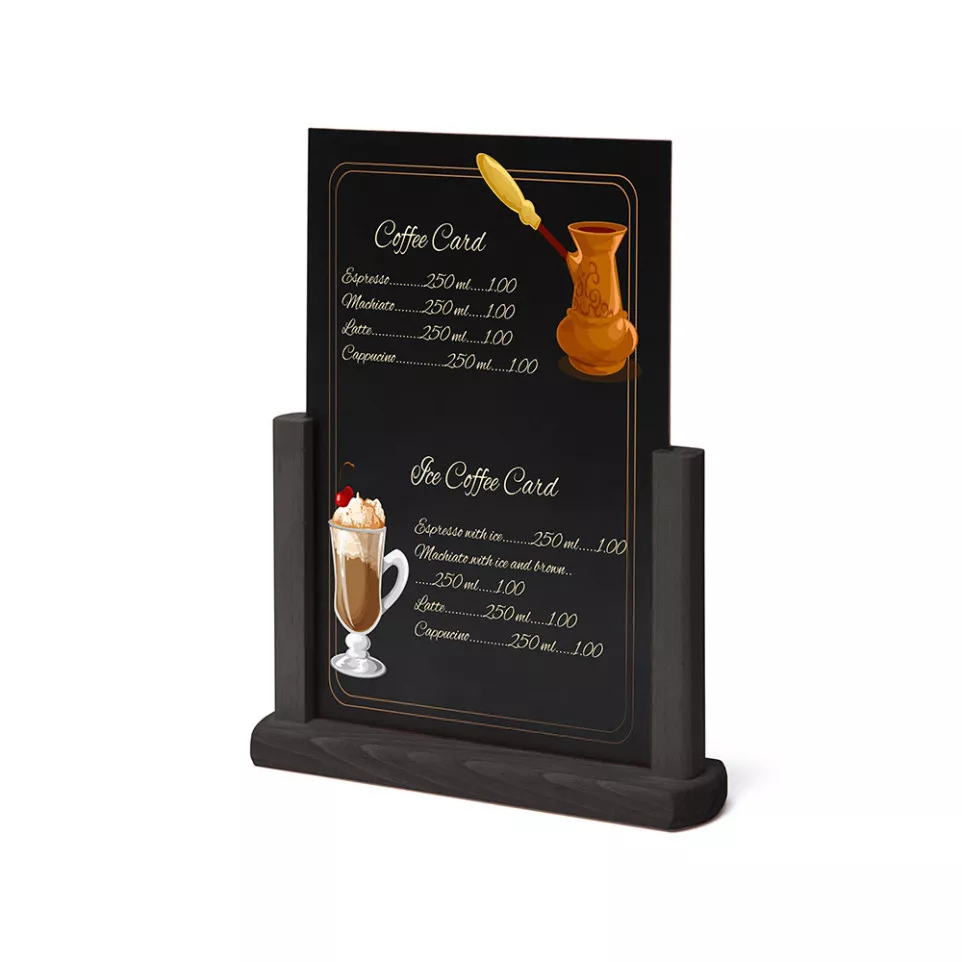 Natura Table Top Chalk Board Black A5