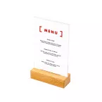 Houten Menuhouder T Tafeldisplay A6 Portret