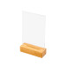 Wooden T Stand Menu Holder Portrait A6